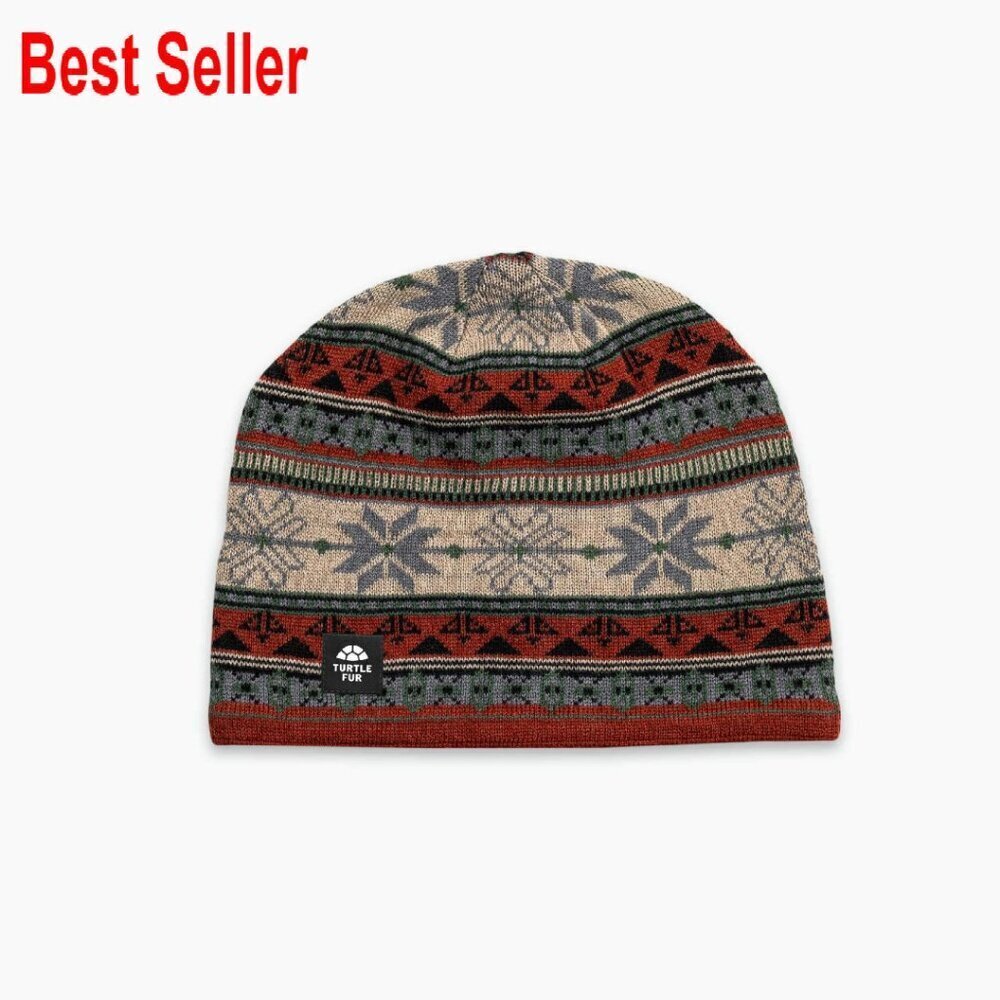 Merino Wool Nordic Winter Beanie Classic Minimal Chic Adult Regular Fit
